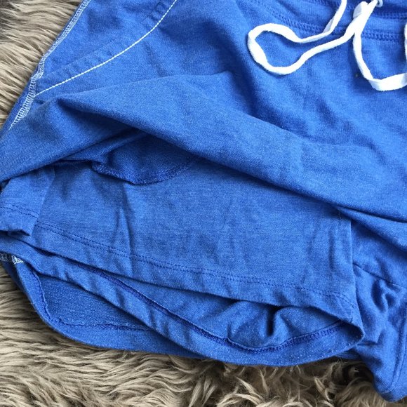 Blue athletic cotton blend skort with pockets - size M - Picture 5 of 8